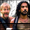 Charlie y Sayid de Lost