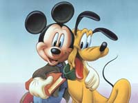 Mickey y Pluto