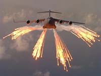 Avion en llamas