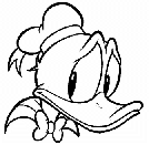 El Pato Donald para pintar
