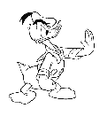 Pato Donald para imprimir y colorear